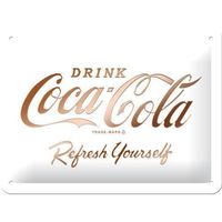 Blechschild 3D-COCA-COLA-REFRESH YOURSELF-15X20CM