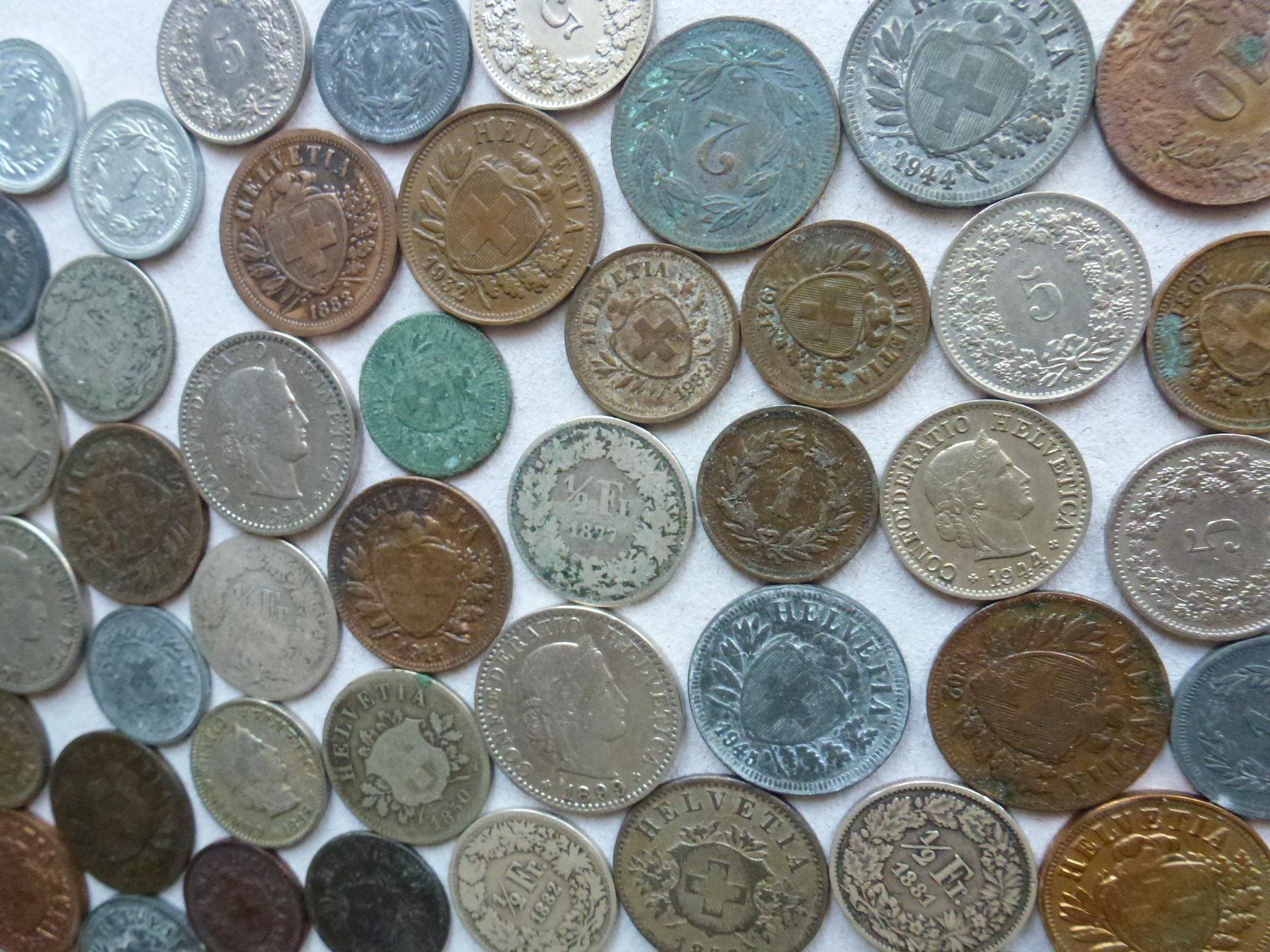 Tutti le monete: ++ Schweizer Kleingeld ab 1850 auch mit Silber – Usato da Walkringen venduto da Casablanca777 4