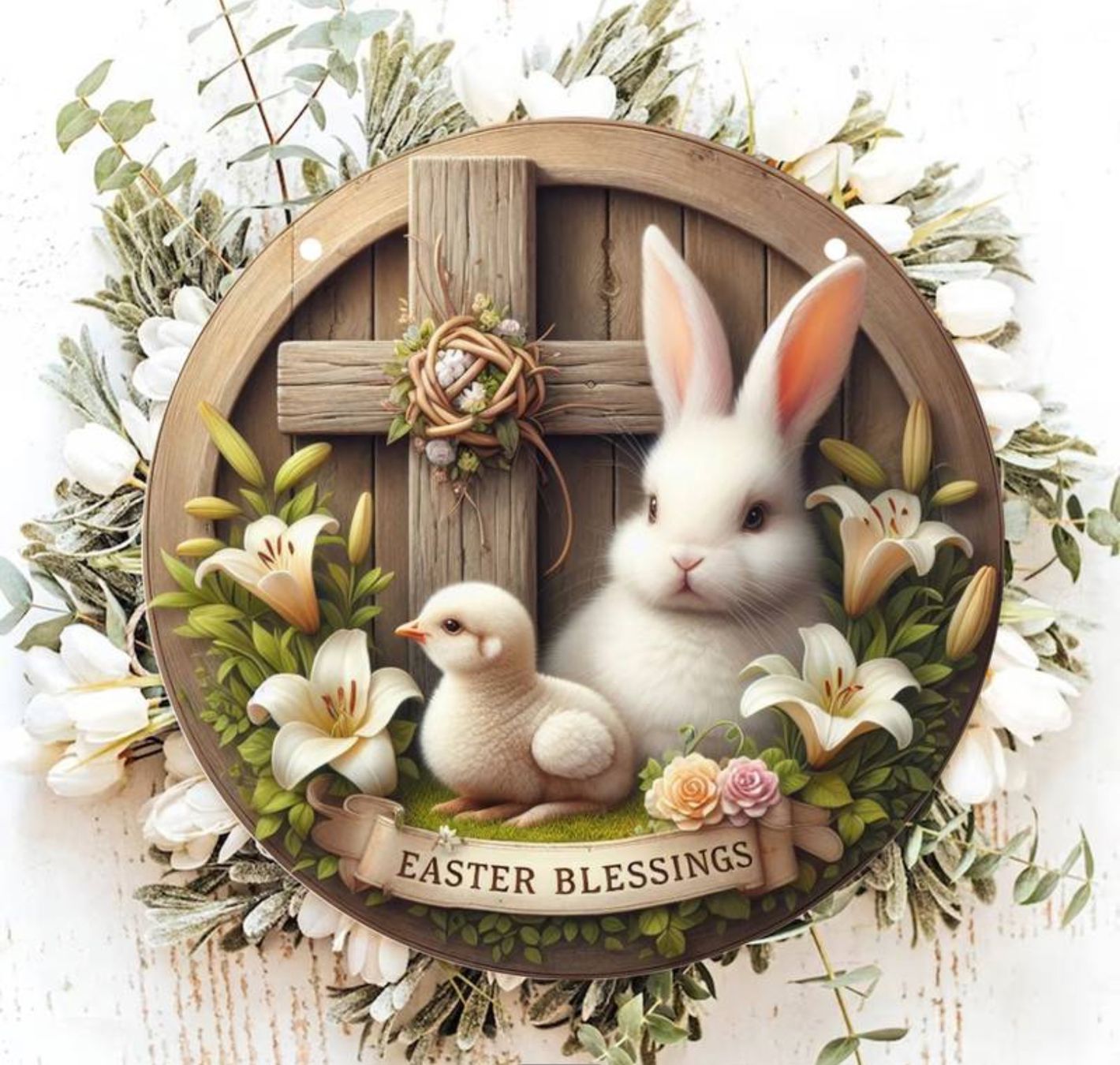 Tutte le decorazioni: Frohe Ostern Hasenschild – Nuovo e nell'imballaggio originale da Wagenhausen venduto da Kahlen