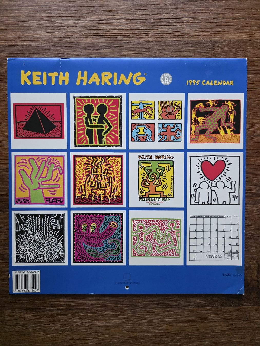 Kalender: Keith Haring - 1995 Calendar - Artwork - Rare – Gebraucht aus Zürich von TimZurich1 1