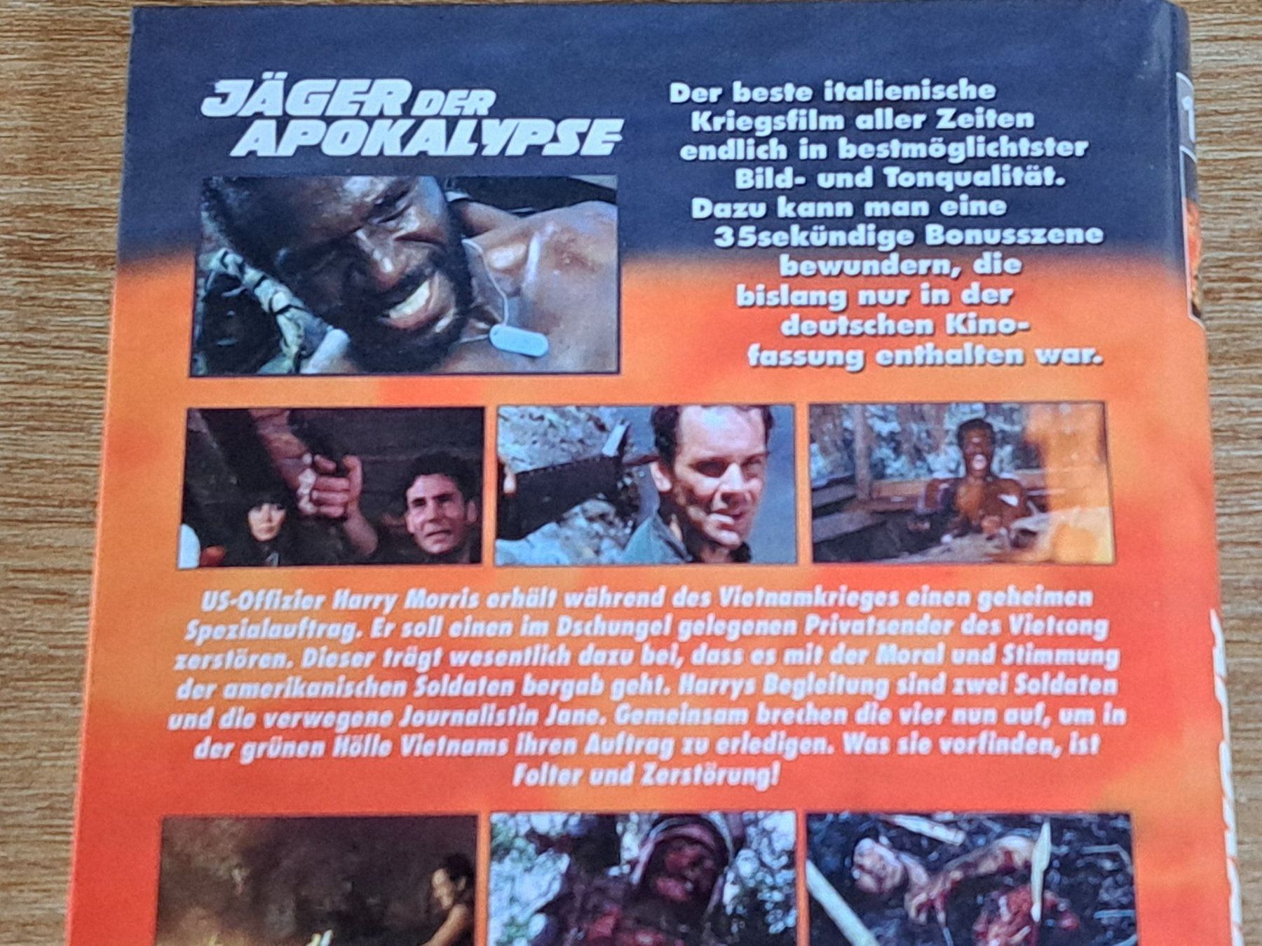 Alle DVDs: DVD Jäger der Apokalypse, Grosse Hartbox, Uncut 97 + 9 Min. – Gebraucht aus Unterseen von Kanica 2