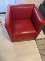 Sessel Leder rot Wittmann 