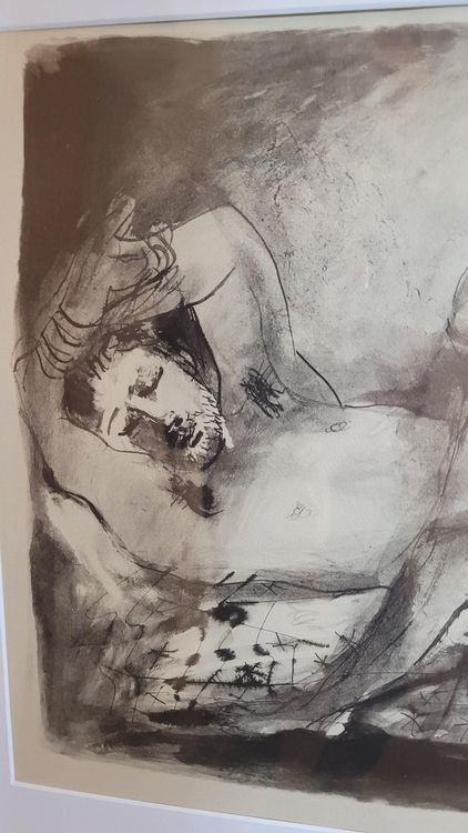 Grafica & Litografie: *** PICASSO PABLO, "Der Schläfer", Lithographie *** – Usato da Luzern venduto da Luzern1 2