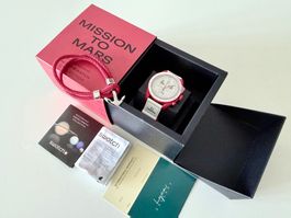 OMEGA x SWATCH Mission to Mars, Box & Papers + cord bracelet