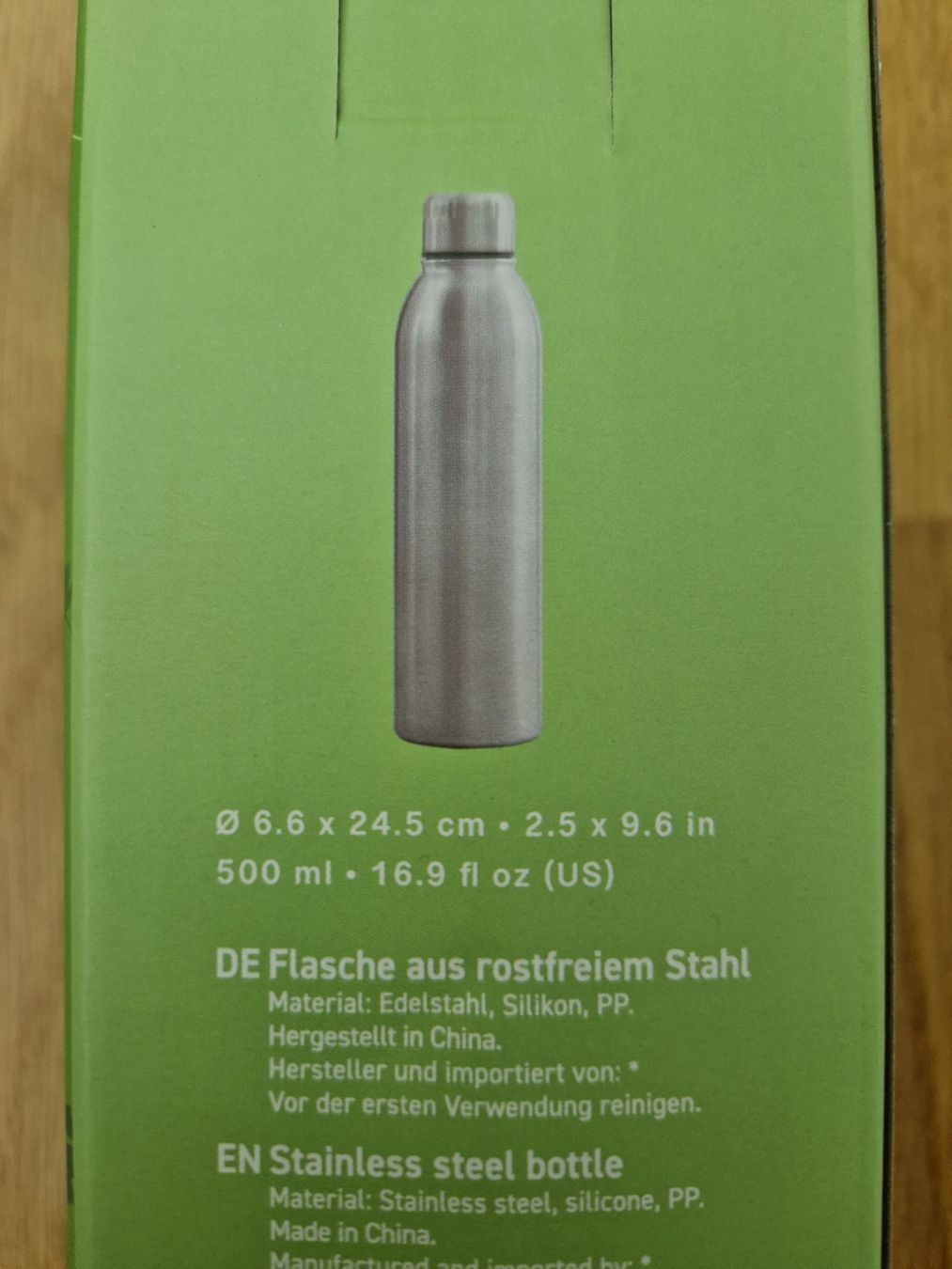 Coop Borracce & Thermos: Neue Edelstahl Flasche 500ml/ Trinkflasche – Nuovo e nell'imballaggio originale da Dübendorf venduto da GrueneGurke 2