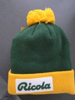Ricola Mütze mit Bommel, Wintermütze, neu, ungetragen!