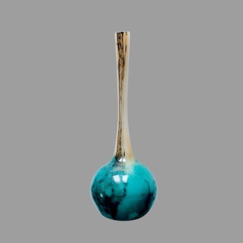 Vasen & Gefässe: Toscane ? vers 1990 soliflore verre soufflé marbré – Neu (gemäss Beschreibung) aus STE-CROIX von CYNOCEPHALUS 2