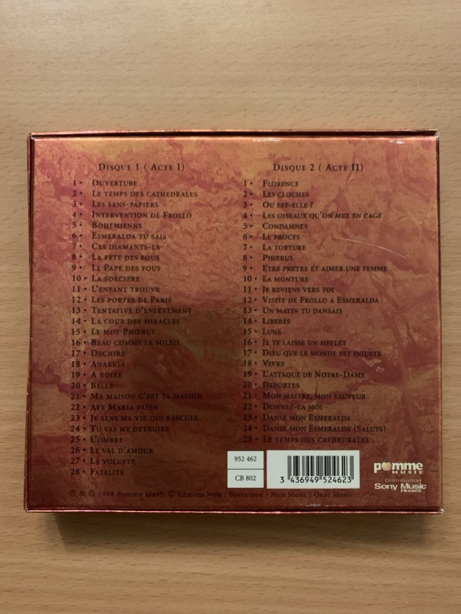 CDs: CD Notre Dame de Paris version intégrale double album – Gebraucht aus Salavaux von Lune_Diurne 1