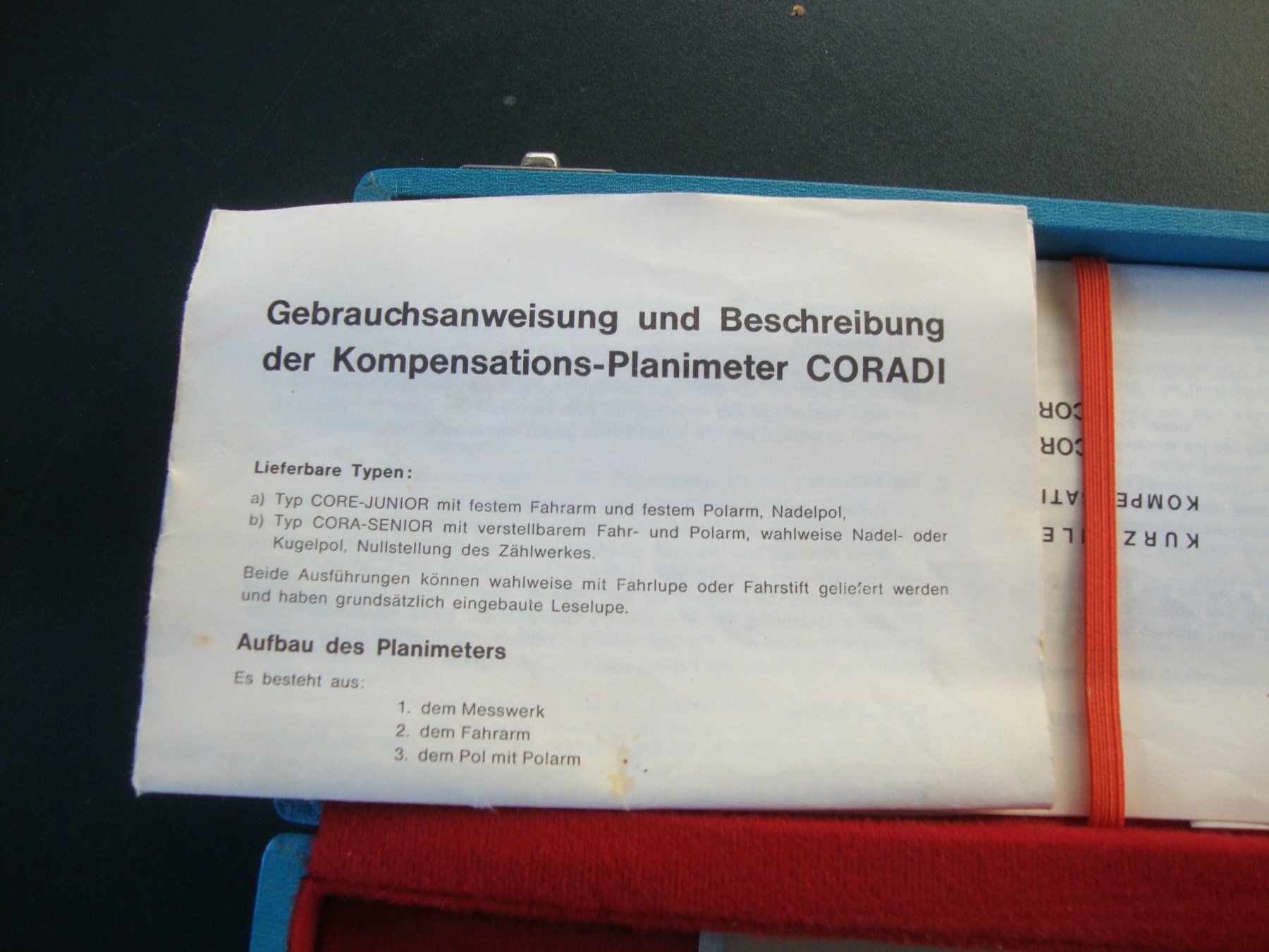 Misurare: Kompensations Planimeter CORADI – Usato da Winterthur venduto da halle07 3
