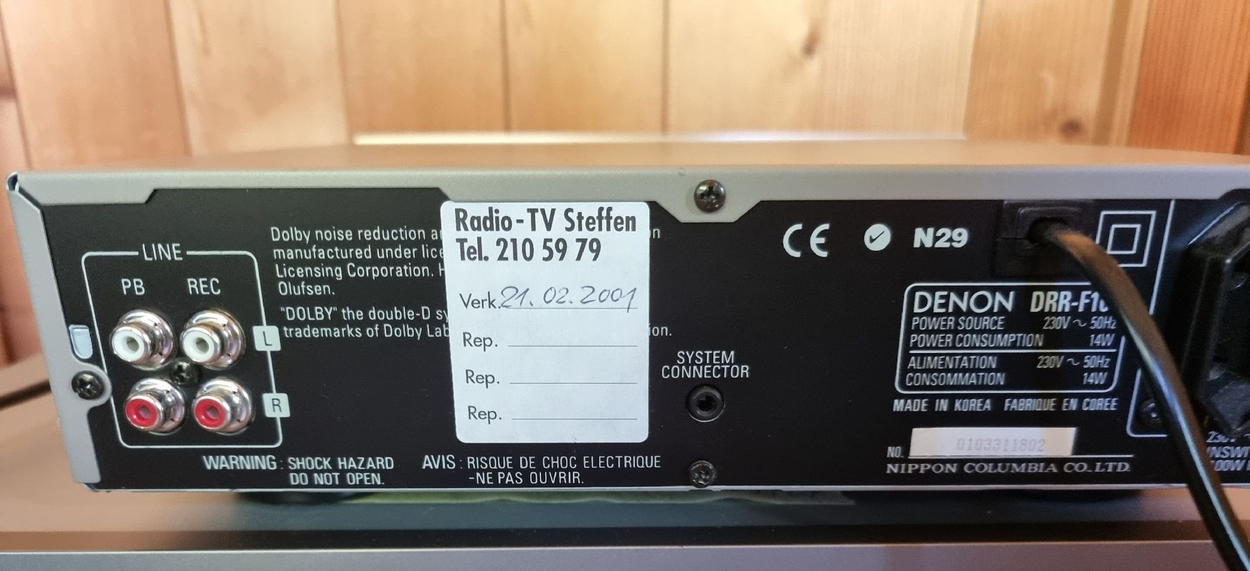 Denon Sistemi audio & multimediali: Denon DRR-F100 Kassettendeck MIDI Format/ Personal Component – Usato da Rigi-Kaltbad venduto da Marion_Fercher 2