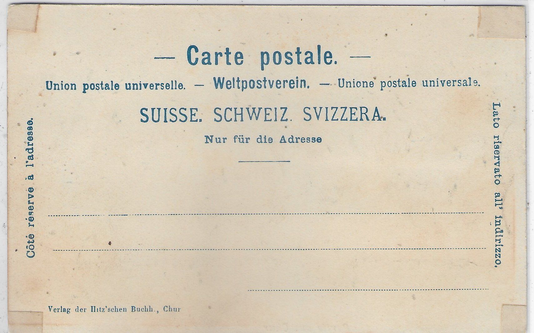 Cartoline postali: Partie bei Chur - Litho – Usato da Ettingen venduto da Kartenplanet 1