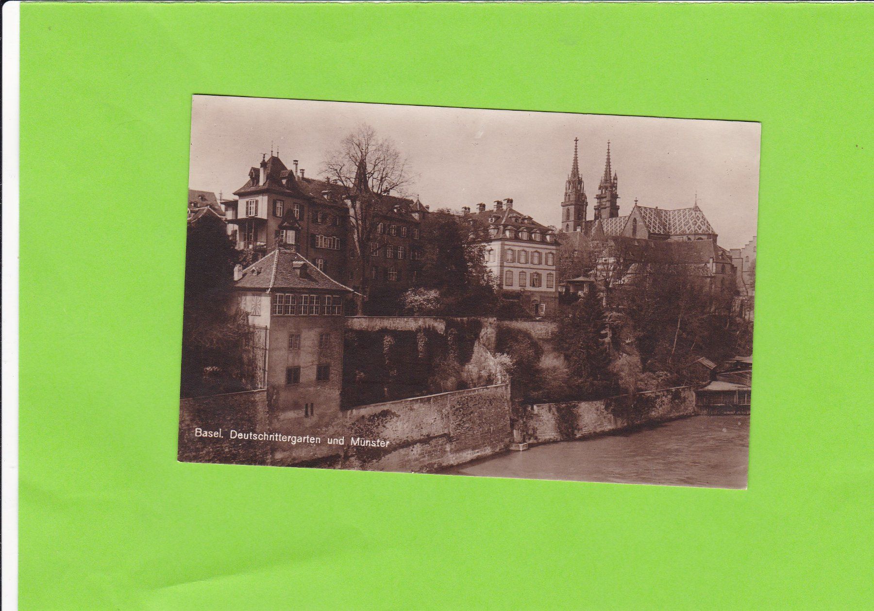 Cartoline postali: Basel. Deutschrittergarten – Usato da St. Peterzell venduto da neckertal