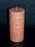 Stearin-Stumpenkerze - mandarin