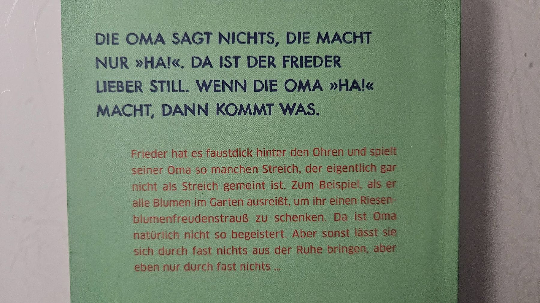 Libri: Gudrun Mebs: Oma schreit der Frieder – Usato da Basel venduto da True_Hofer_Store 2