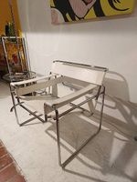 Vintage Wasilly Chair leder weiss