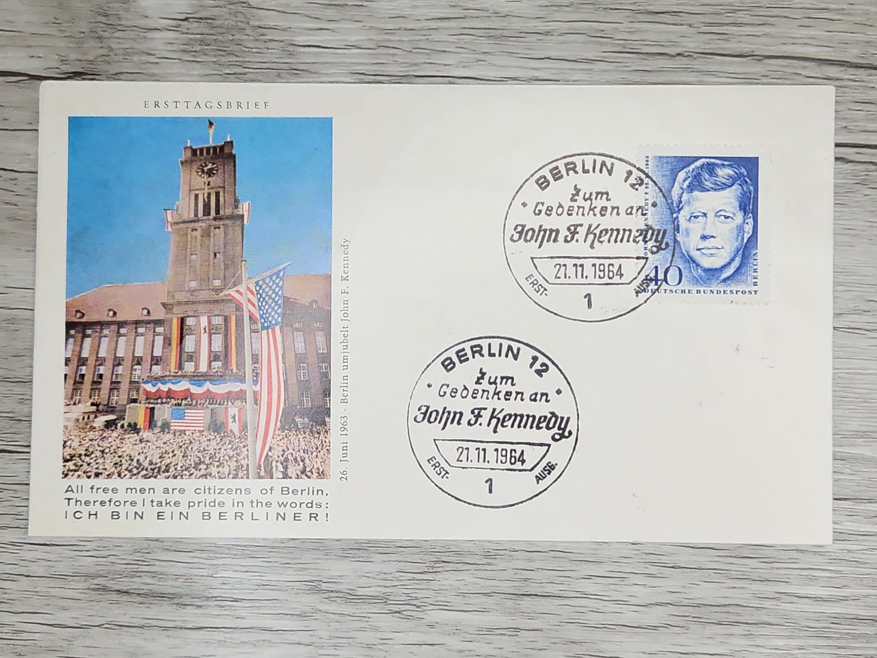 Tutti i francobolli: CL06 Enveloppe + Timbre Allemagne 1964 – Usato da Cousset venduto da Patrick_Collections