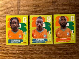 Panini W26 Cote dIvoire (11, 18, 19)