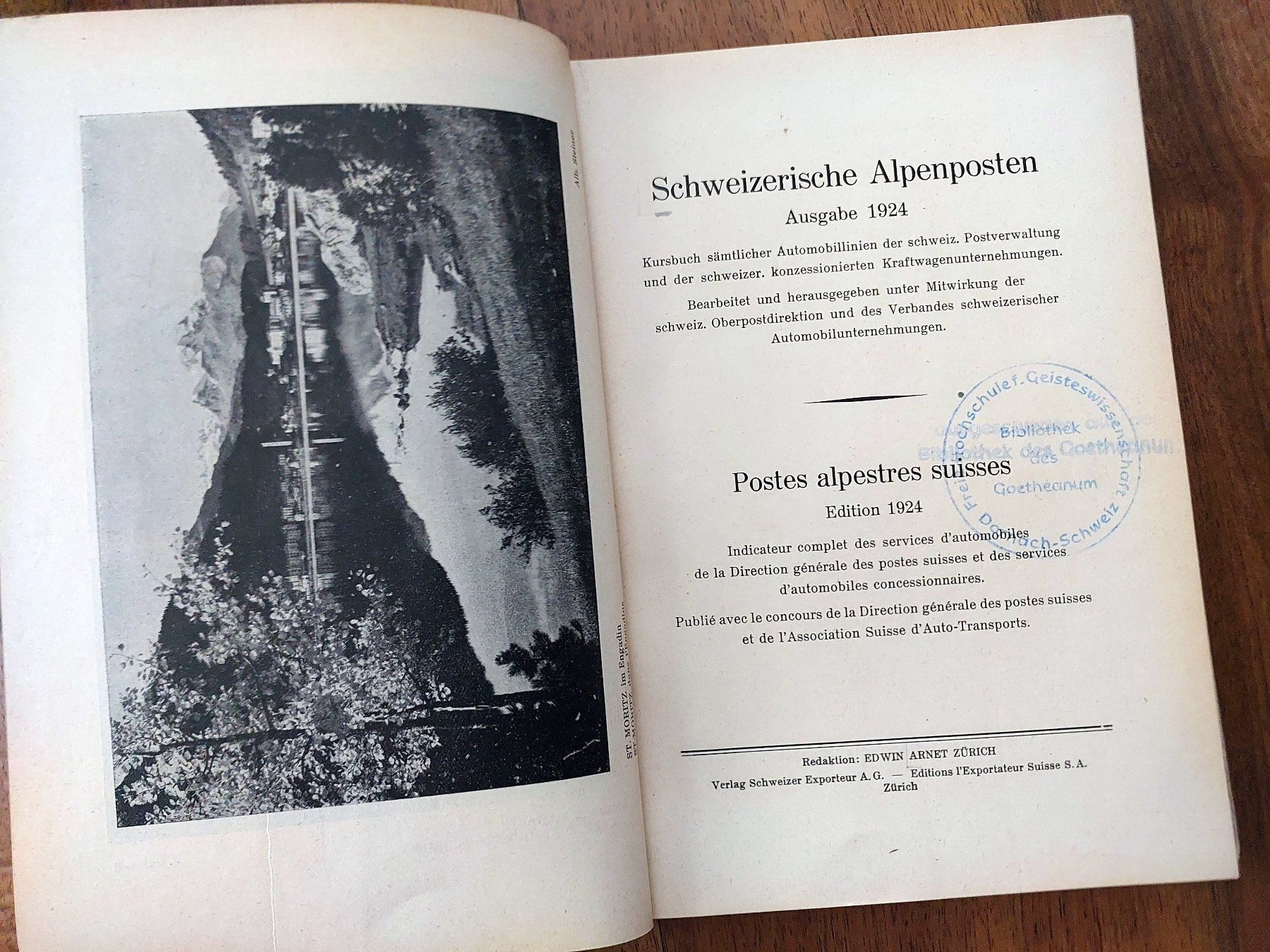 Bücher: Schweizerische Alpenposten - Ausgabe 1924 – Gebraucht aus Schönenwerd von Steidi 1