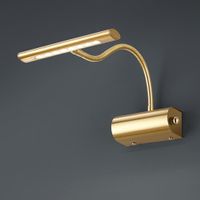 LED Wandleuchte, Dimmer, Messing