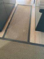 Set Teppichläufer  x3 aus Natur-Sisal mit anthrazitfarb