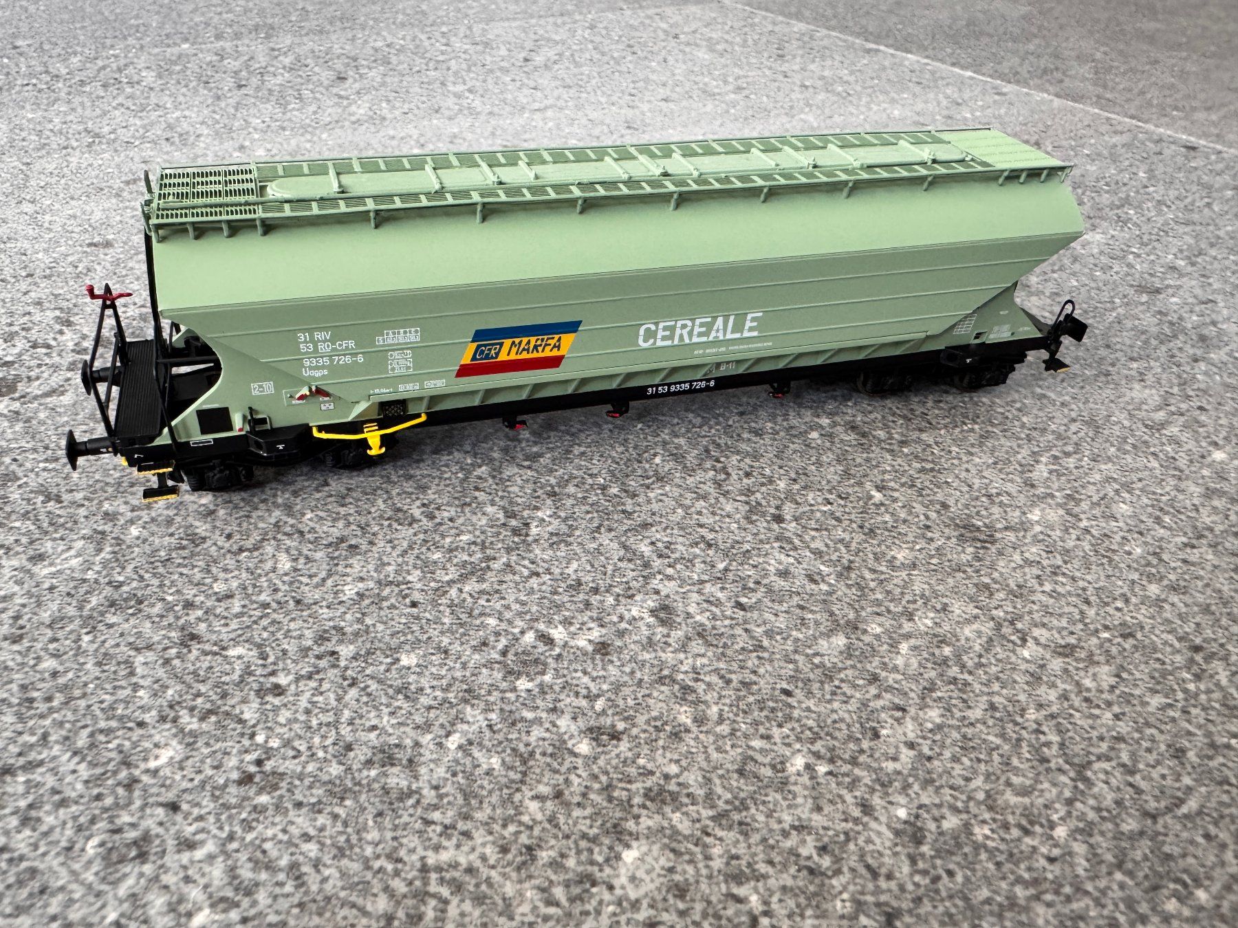 Albert Modell Modellini di ferrovie: Albert-Modell 933022 RO-CFR Uagps Getreidewagen – Usato da Basel venduto da szbdsfrjs 3