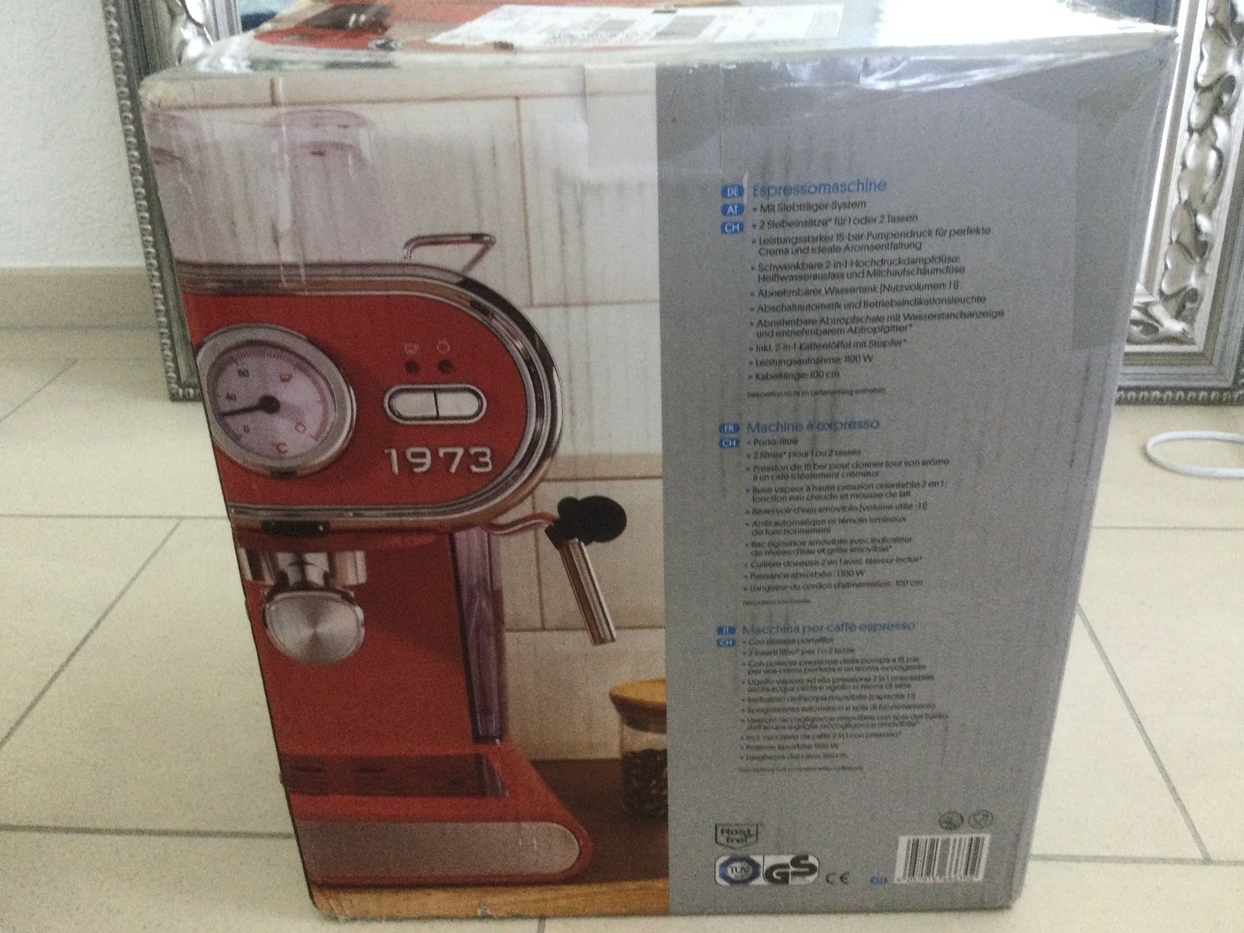 SilverCrest Macchine per caffè & Macchine per espresso: Silvercrest Espressomaschine rot mit Kolben Originalverpackt – Nuovo e nell'imballaggio originale da Zug venduto da ang_rxx5 6