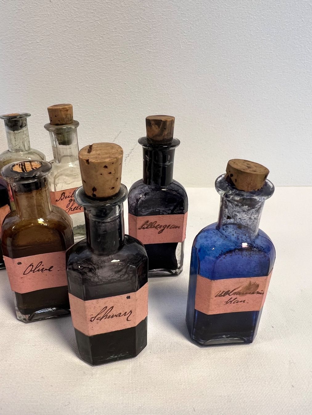 Flaconi: Antike Tusche Farben Flasche Glas Jugendstil, Malerei – Usato da Otelfingen venduto da Markthalle_C 1