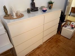 2 IKEA Malm Kommoden in weiss