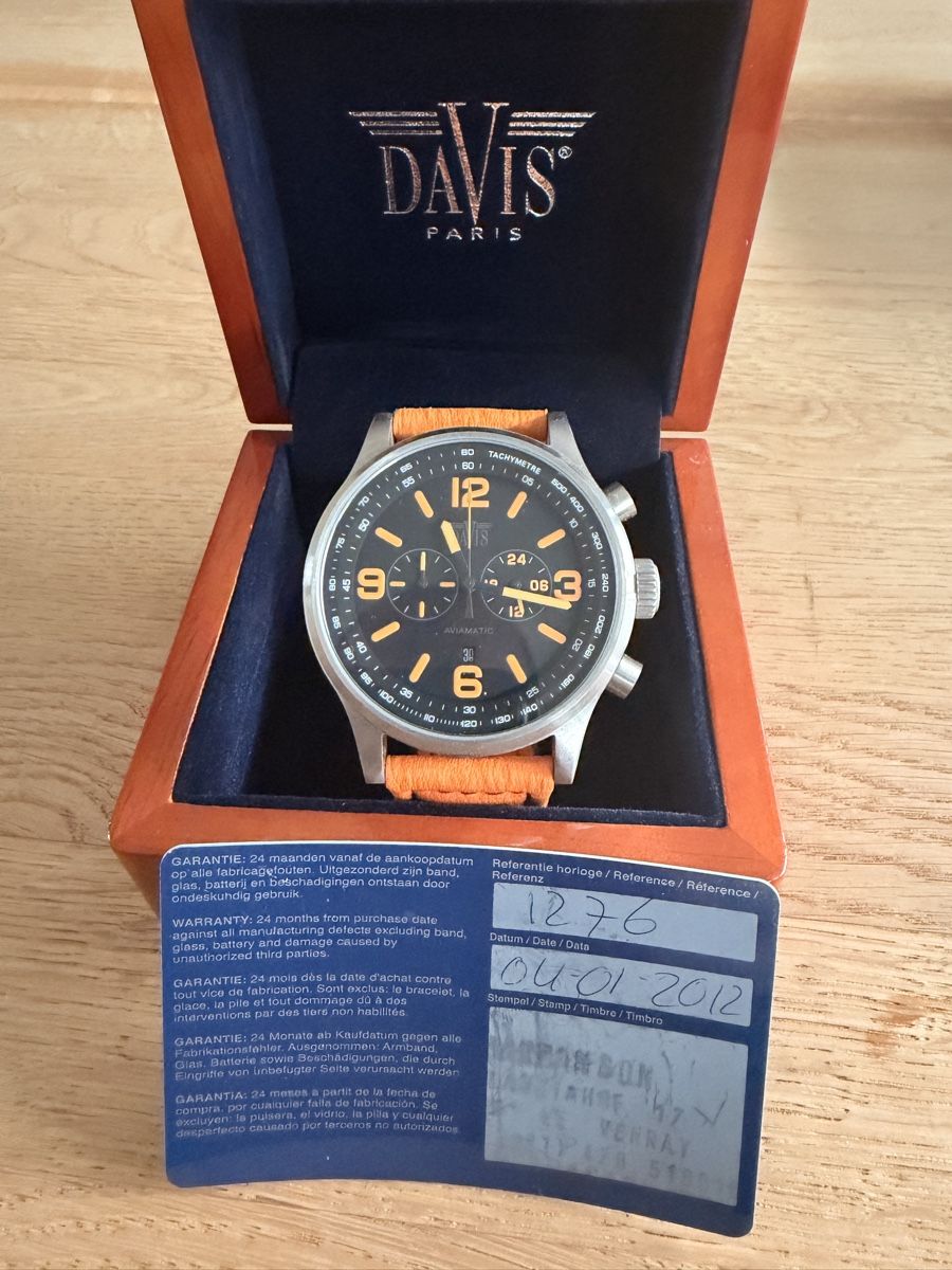 Bracciali & Braccialetti: DAVIS Herren Armbanduhr Orange – Usato da Zürich venduto da Spark8