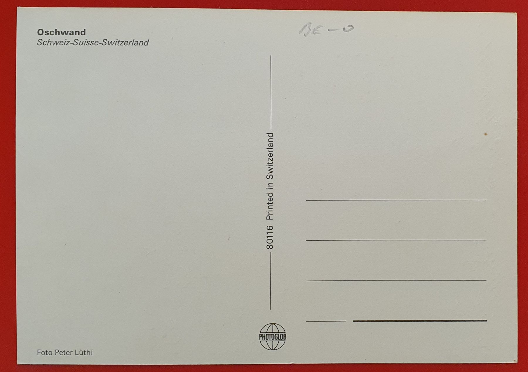 Ansichtskarten: Oschwand – Gebraucht aus Kreuzlingen von Rschweiz1 1