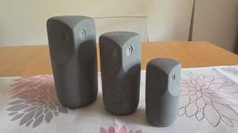 IKEA TONAD Eulen Deko Set 3-teilig, grau, neuwertig!