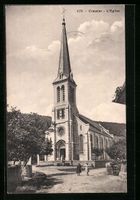 AK Cressier, L'Eglise, 1922