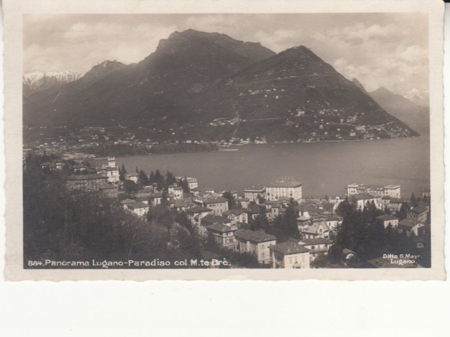 Cartes postales: Lugano Paradiso 1928, mit Stempelfehler – D'occasion à Bürglen TG par StampGraf