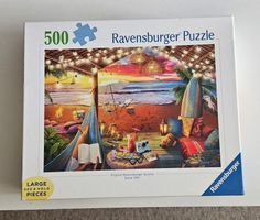 Ravensburger Puzzle, 500 Teile, Strand-Motiv, komplett