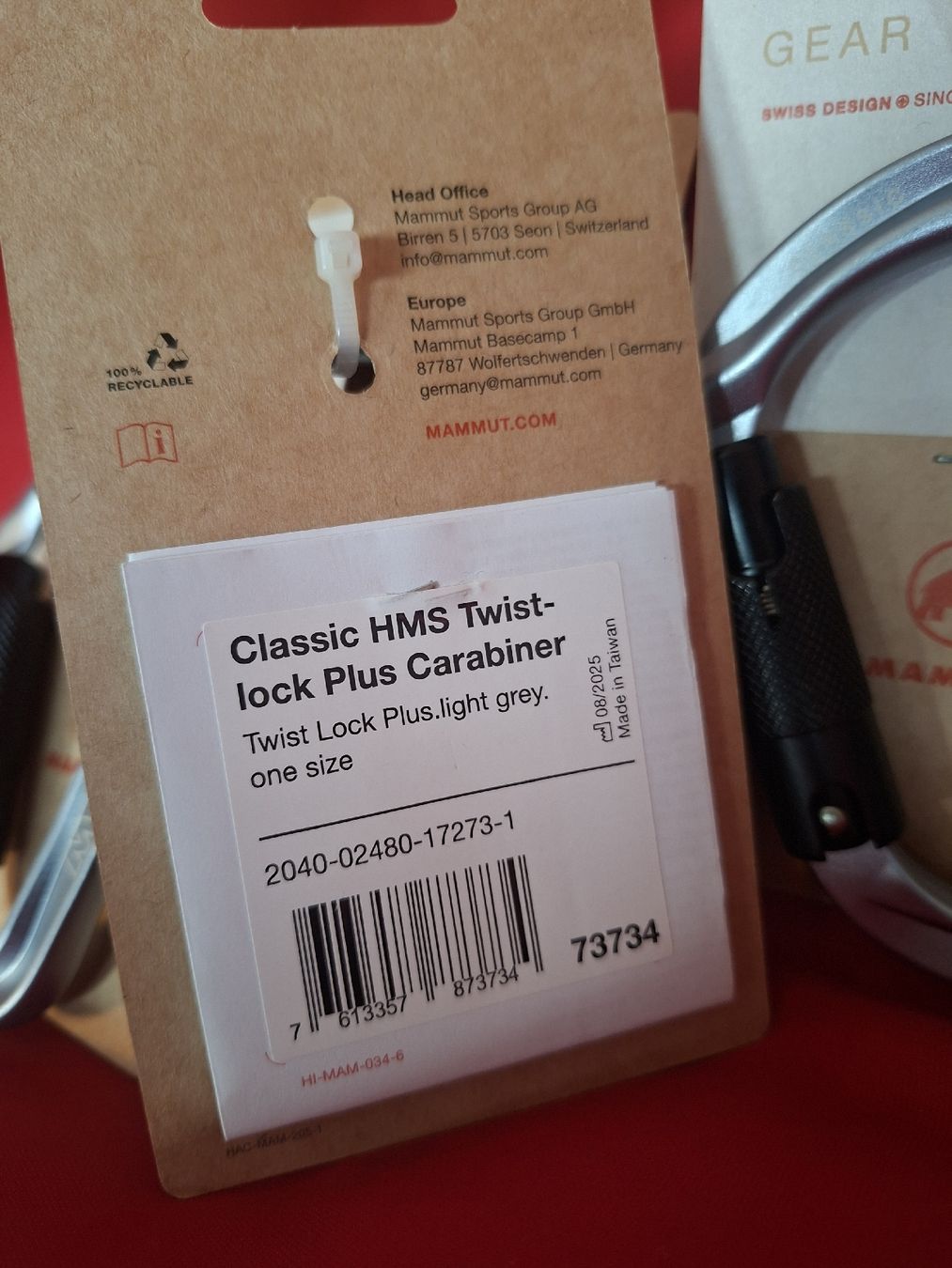 Kletterausrüstungen: 5x Mammut Classic HMS Karabiner neu – Neu und originalverpackt aus Zürich von Mountainswiss88 2