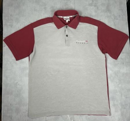 Polo vintage Reebok Classic gris et rouge taille M