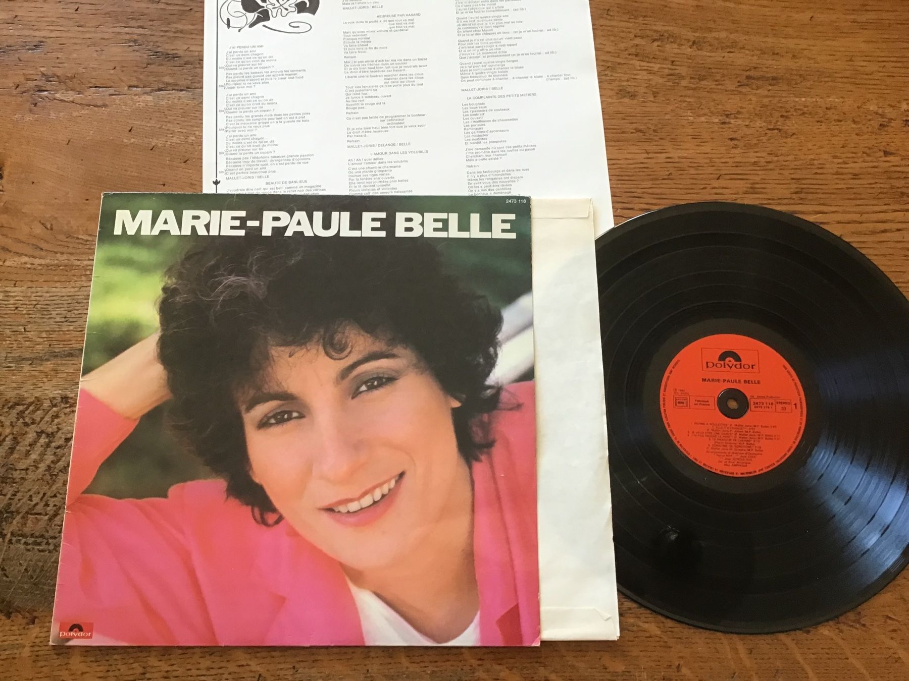 Dischi in vinile: LP Marie-Paule Belle 8 (insert) – Usato da Fully venduto da Ruby97