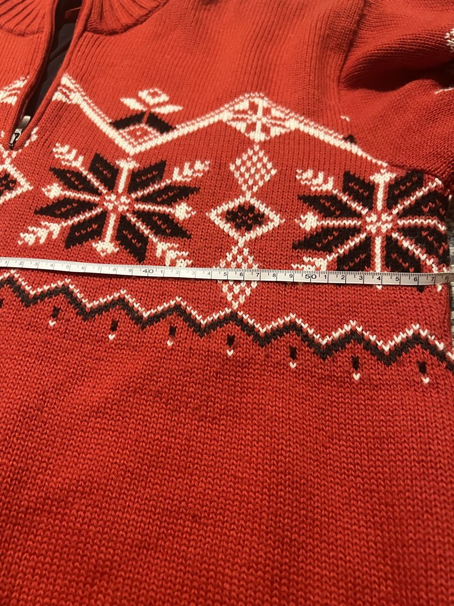 Vestes: Herren | Rote Woll-Strickpullover mit Norweger-Muster – Neuf (Voir description) à Basel par SimpleE 6