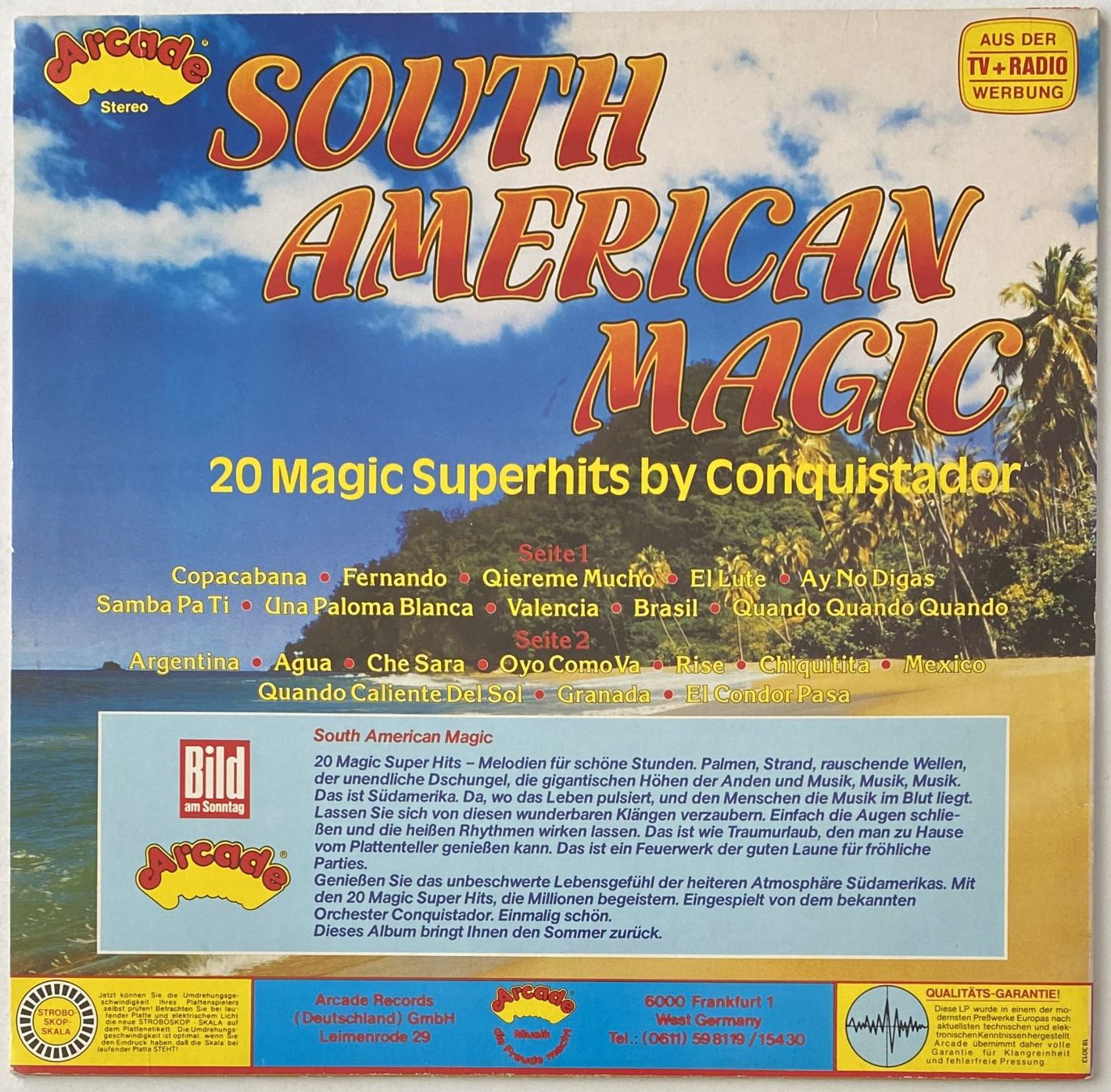 Dischi in vinile: Conquistador, South American Magic – Usato da Flums venduto da Empe1 1