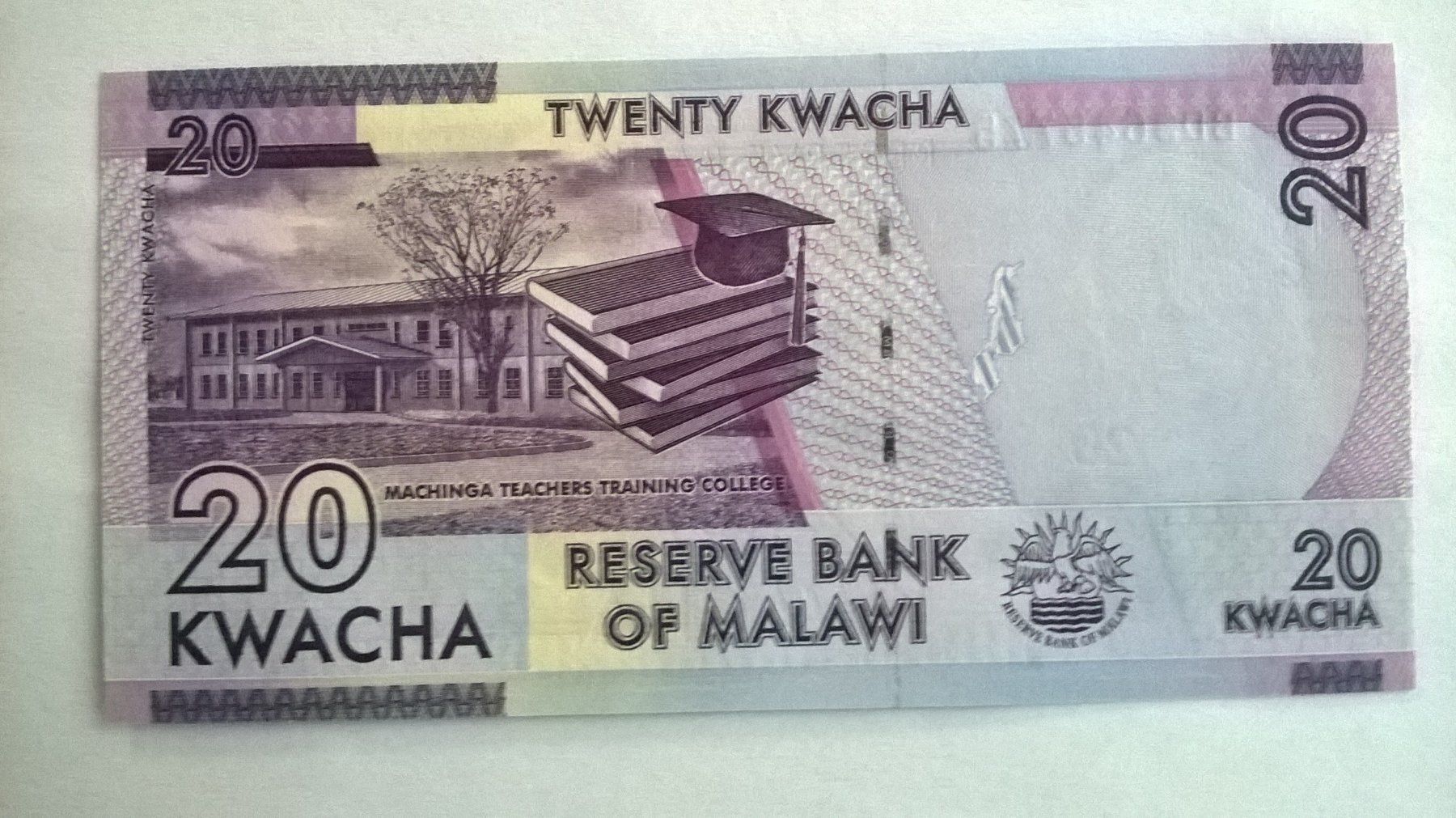 Banknoten: Billet banque Malawi 20 Kwacha 01/01/2016 UNC – Gebraucht aus Fontainemelon von cathare67 1