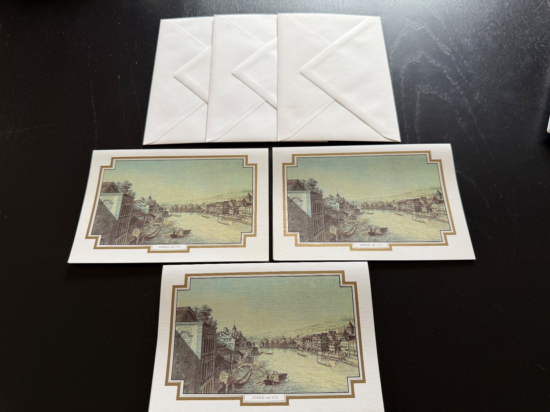 Cartoline: Antike Ansichtskarten Zürich 1775, 3 Stk. mit Couverts – Nuovo (secondo la descrizione) da Erstfeld venduto da Uhu1980