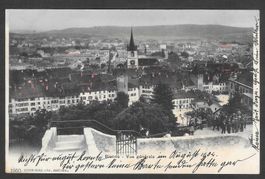 Biel - Bienne colorierte Gesamtansicht