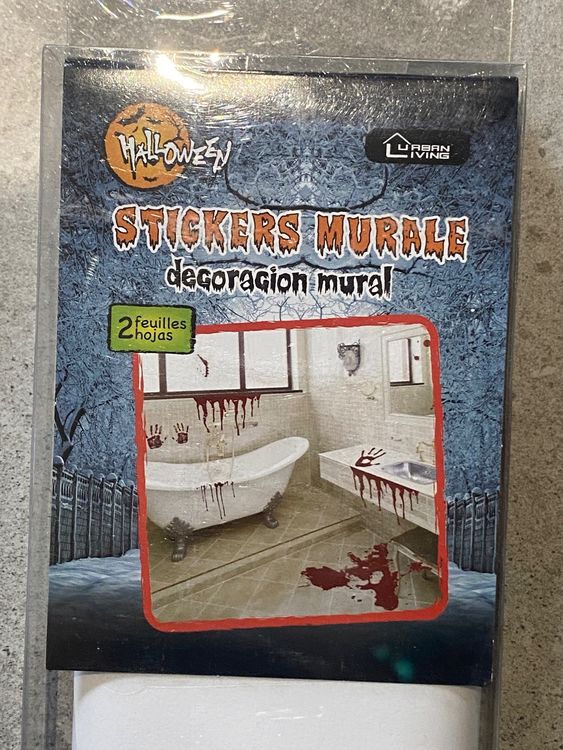 Lot De 10 Stickers Fenêtre Halloween - Autocollants Effrayants Faciles à Poser Et Retirer, Réutilisables, Sans Traces