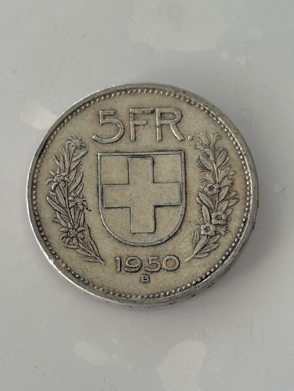 Tutti le monete: 5 Franken 1950  Rar – Usato da Wallisellen venduto da SWISS_SILVER1 1