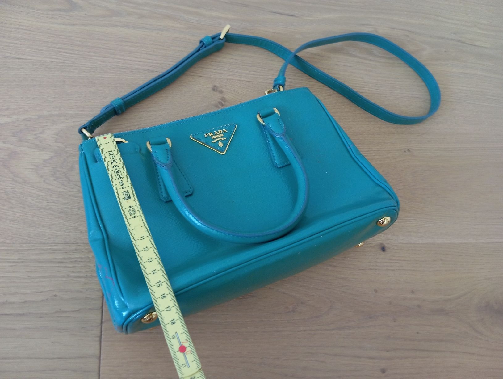 Prada Borse da donna: Prada Saffiano klein Handtasche, smaragdgrün – Usato da Romanshorn venduto da mololo 8
