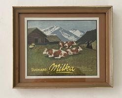 Suchard Milka - Alte Rahmenwerbung / Réclame encadrée 1910