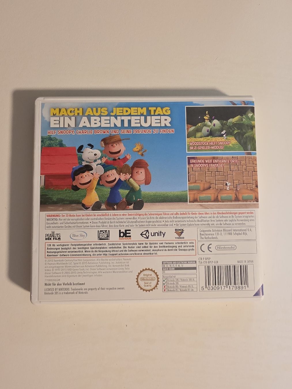 Nintendo Spiele: Snoopy's Grosse Abenteuer Nintendo 3DS – Gebraucht aus Tafers von whereyogamesat 1