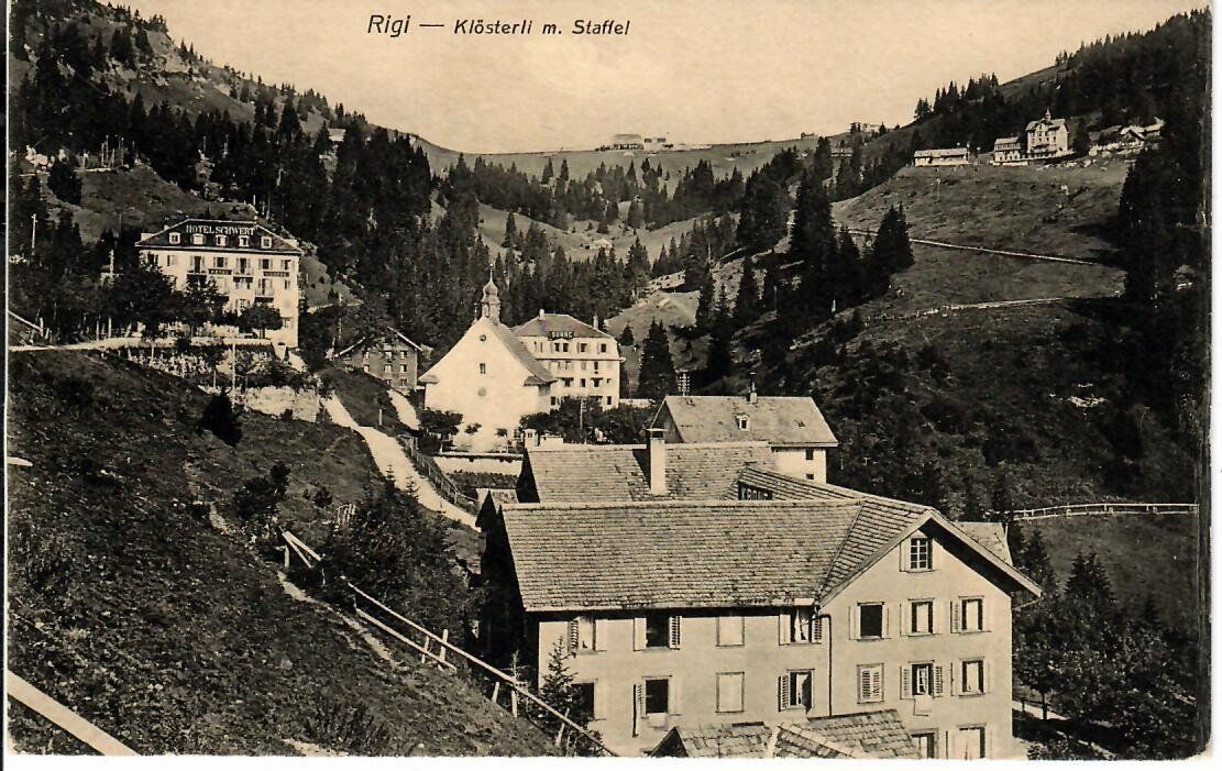 Cartoline postali: Rigi Klösterli mit Staffel – Usato da Hochdorf venduto da Ziegel-16