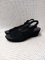 Högl Plateau Sandalen Gr.40.5 (7) schwarz, Velour