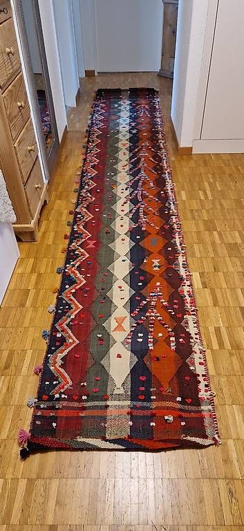 Tappeti: Teppich Kelim Läufer – Usato da maienfeld venduto da flower1011